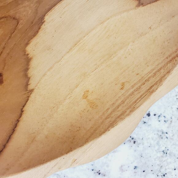 Wooden Carved Pineapple Dish Tray Bowl - Picture 5 of 6